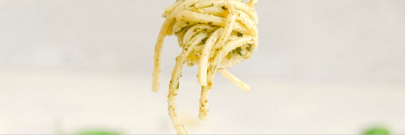 Fork twirled with spaghetti