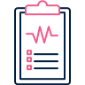 Clipboard showing heartbeat